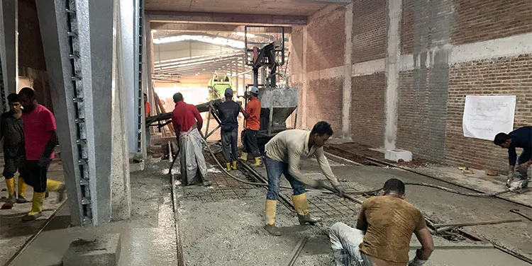 シクロン分離器の乾燥機 加工中の粘土レンガの乾燥 2