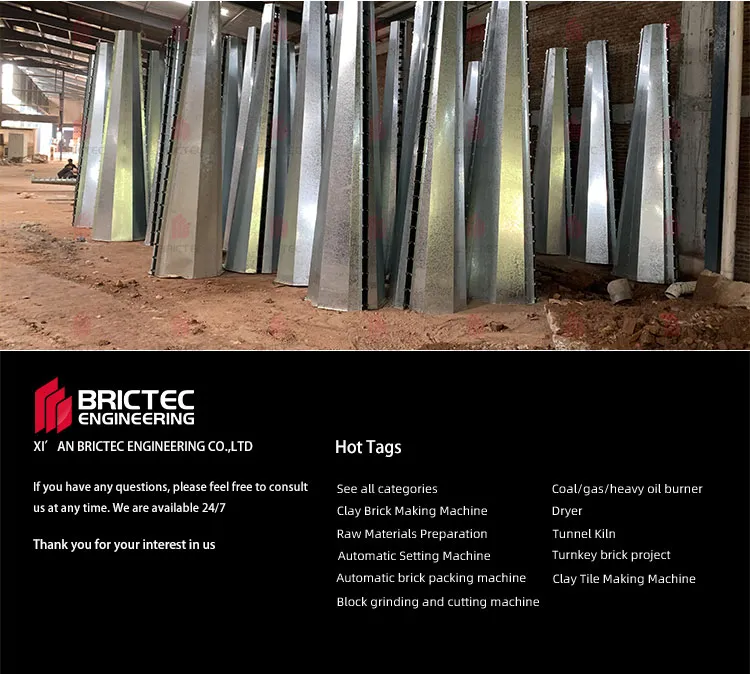 シクロン分離器の乾燥機 加工中の粘土レンガの乾燥 6