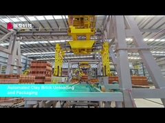 粘土レンガの卸荷と包装システム