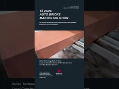 Brictec 装飾用レンガの生産ラインの挤出開始