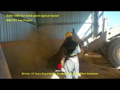 BRICTEC ブロック製造原材料加工機械のための箱フィッダー