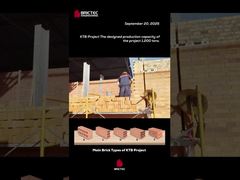 BrictecのKTBプロジェクト内部 – 建設中の1200トン/日のレンガ工場